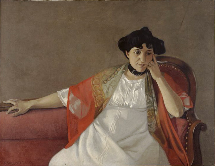 Gabrielle Vallotton wife of the artist 1905 by Felix Vallotton (1865-1925) Musee des Beaux-Arts de Bordeaux